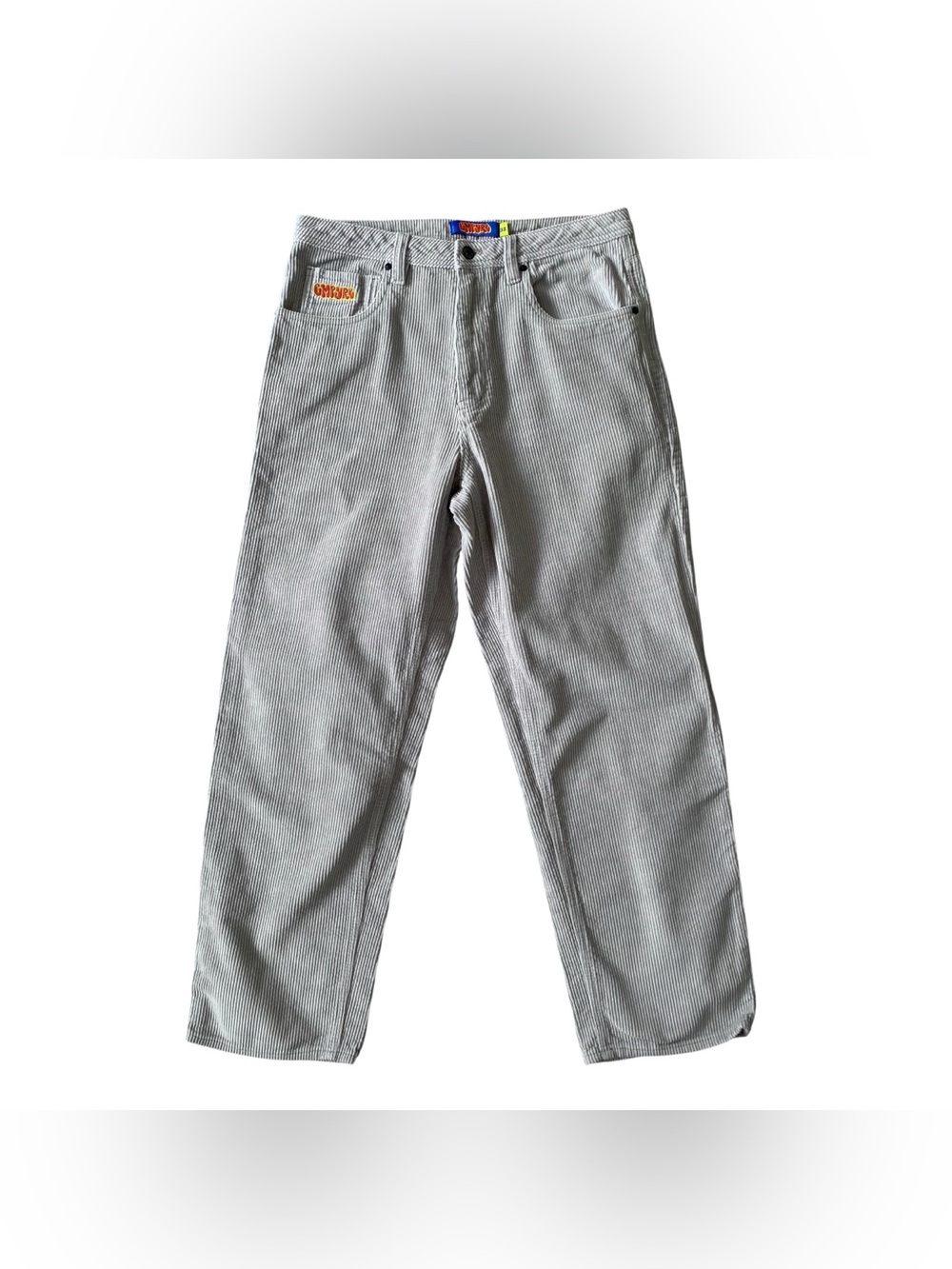 Empyre Gray Corduroy Skate Pants Mens 32 Loose Fit Baggy Y2K
